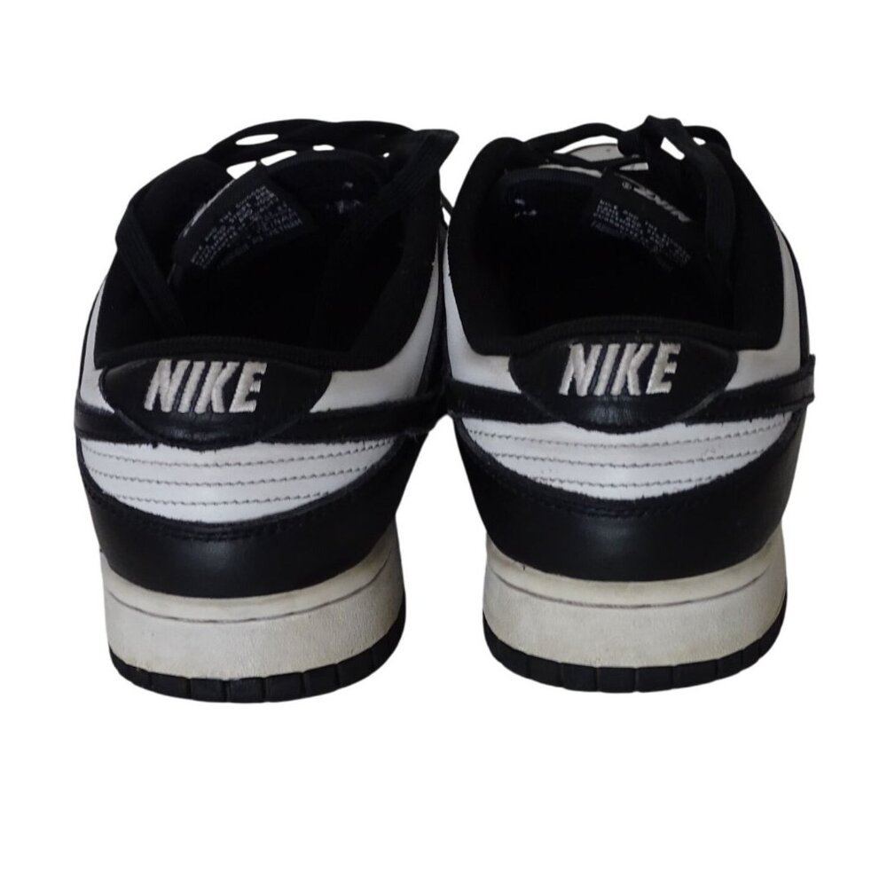 Nike Dunk Low Retro Black White Panda Leather Sneakers Men Size 9.5 DD1391 100 - Picture 6 of 15